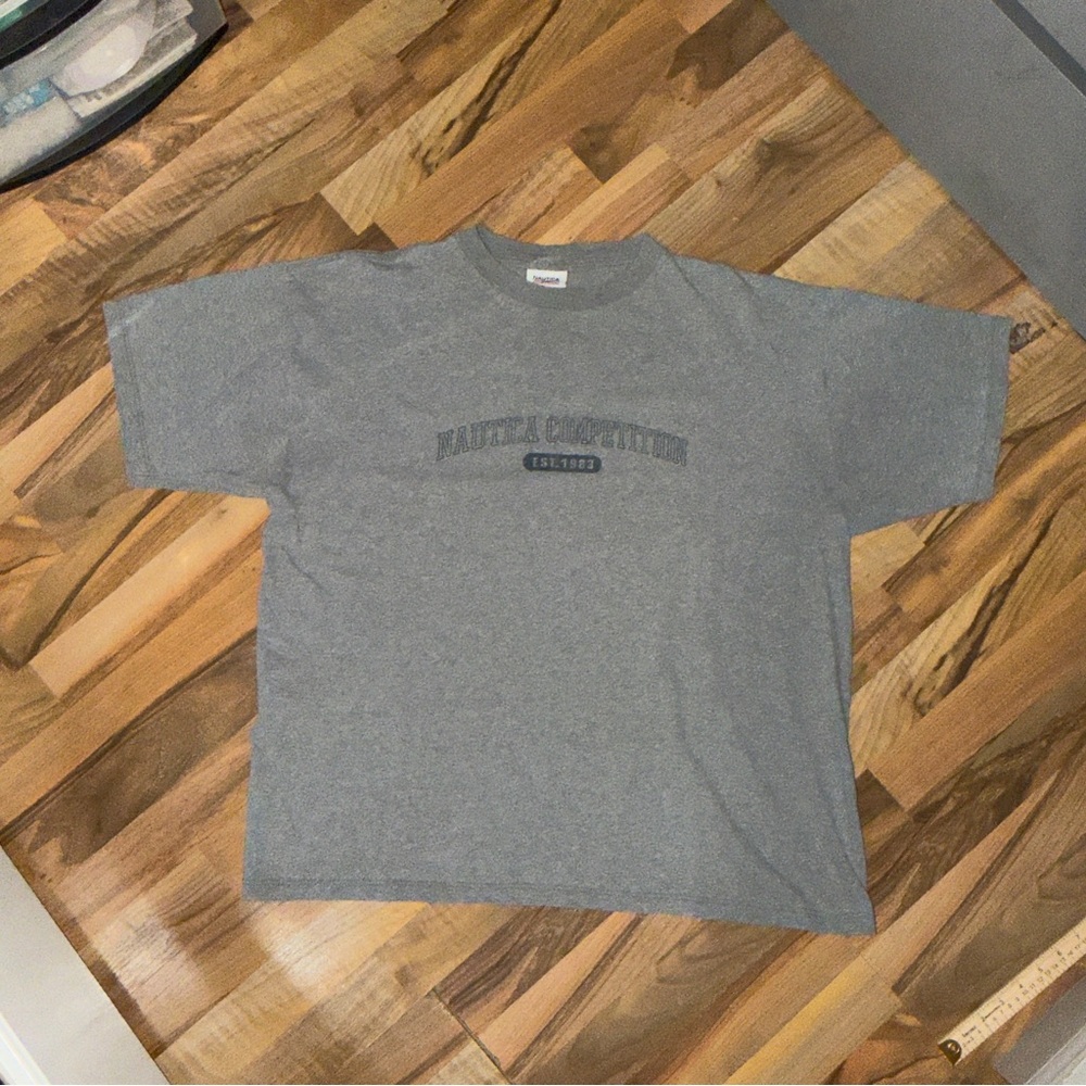 Vintage Nautica Competition Gray Graphic T-Shirt